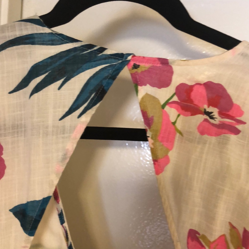 Billabong Hawaiian Print Dress Sz Small Midi Dress - Picture 5 of 8
